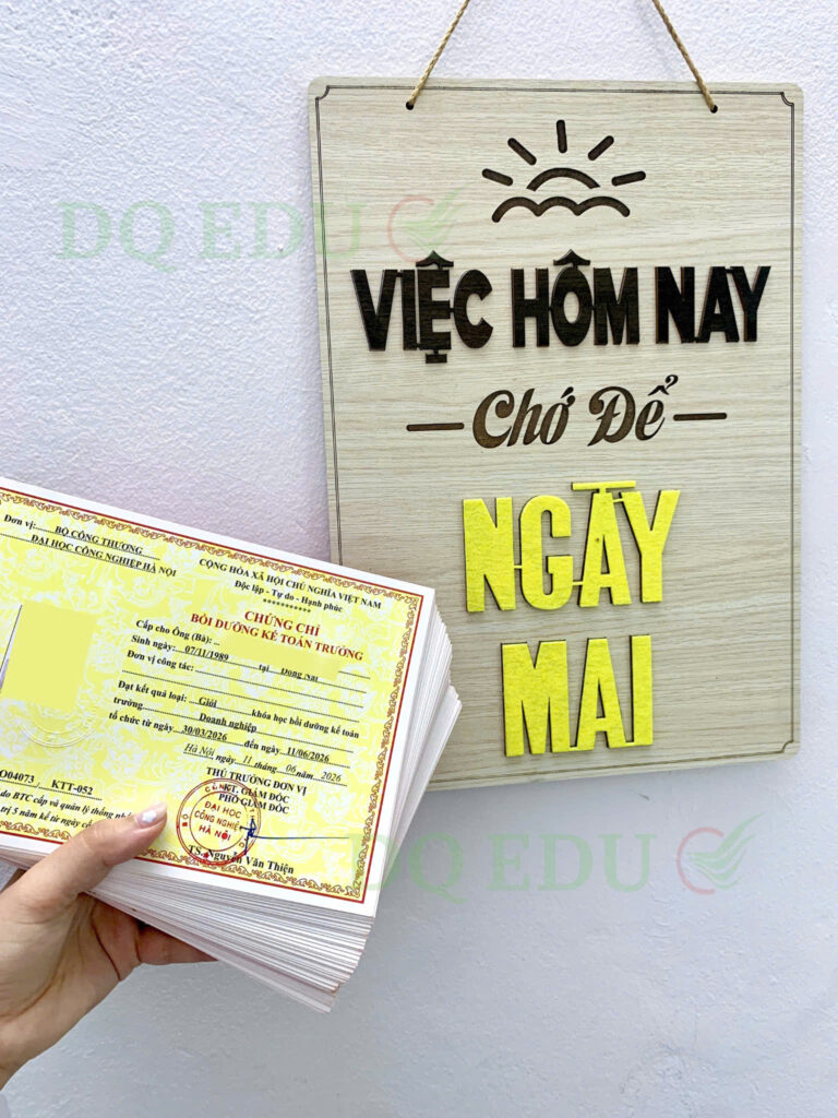 Chứng chỉ - Chứng chỉ Kế toán trưởng doanh nghiệp